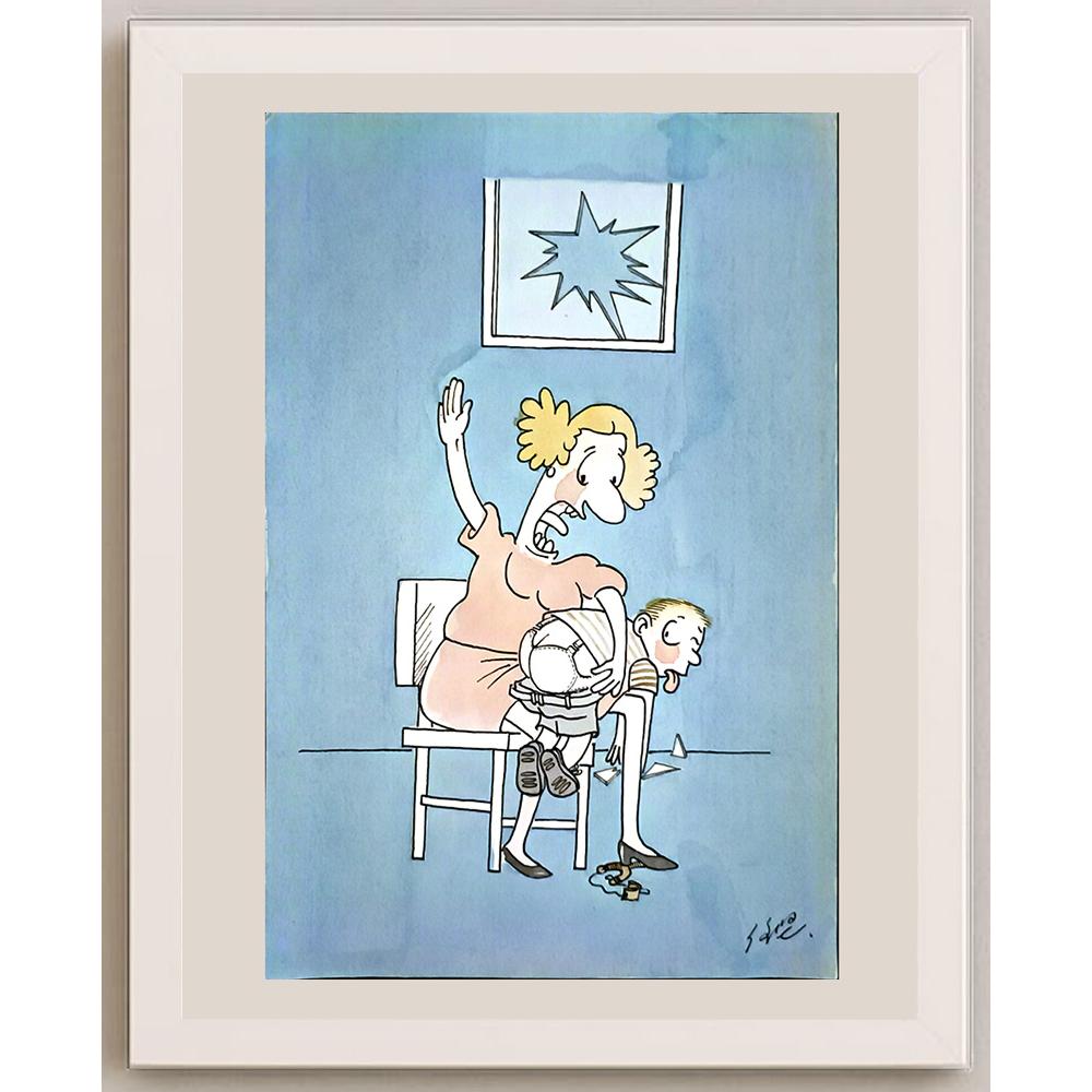 Ren Jian 29x21cm Orijinal Karikatür BOD06645