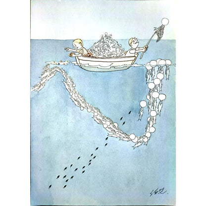 Ren Jian 29x21cm Orijinal Karikatür BOD06646