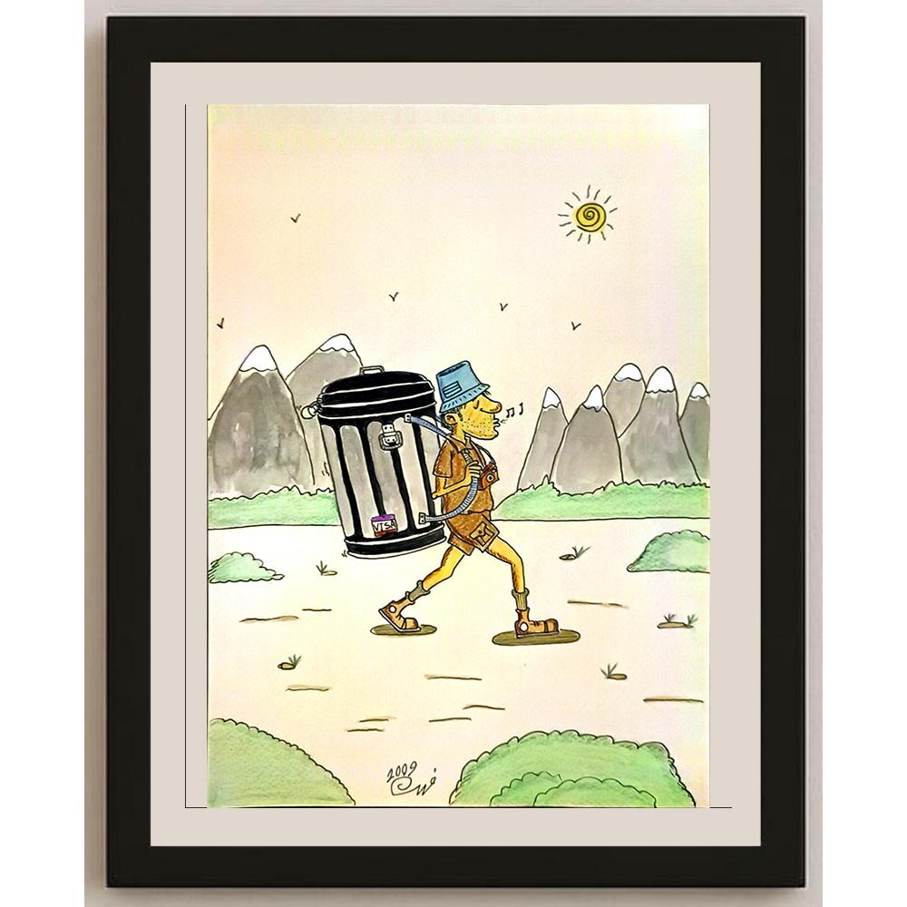 Rahim Garamaleky 29x21cm Orijinal Karikatür BOD06650