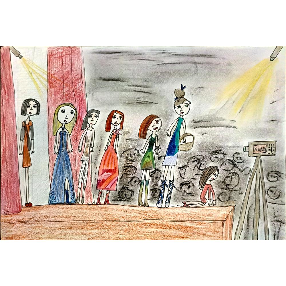 Yoana Rangelova 29x21cm Orijinal Karikatür BOD06654