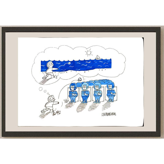 Serdar Sayar 35x25cm Orijinal Karikatür BOD06655