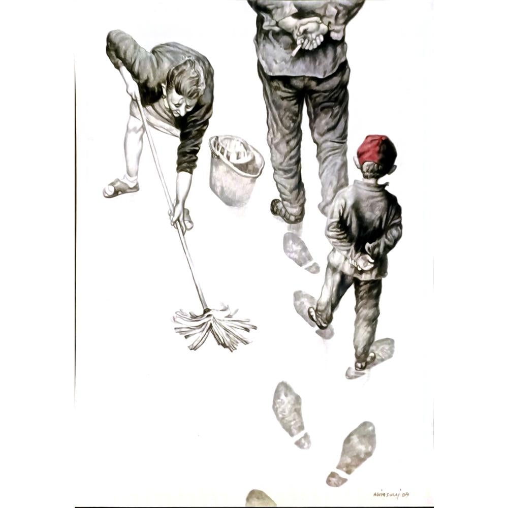 Agim Sulai 35x25cm Orijinal Karikatür BOD06662