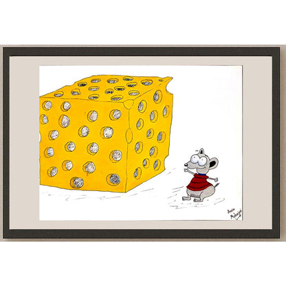 Amin Mohajevi 29x21cm Orijinal Karikatür BOD06666