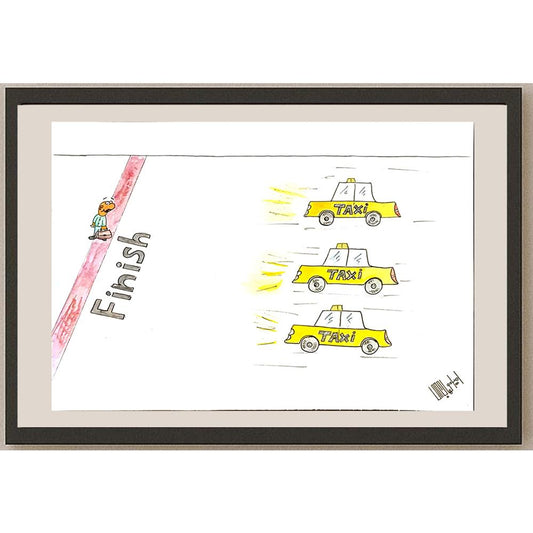 Amin Mohajevi 29x21cm Orijinal Karikatür BOD06667