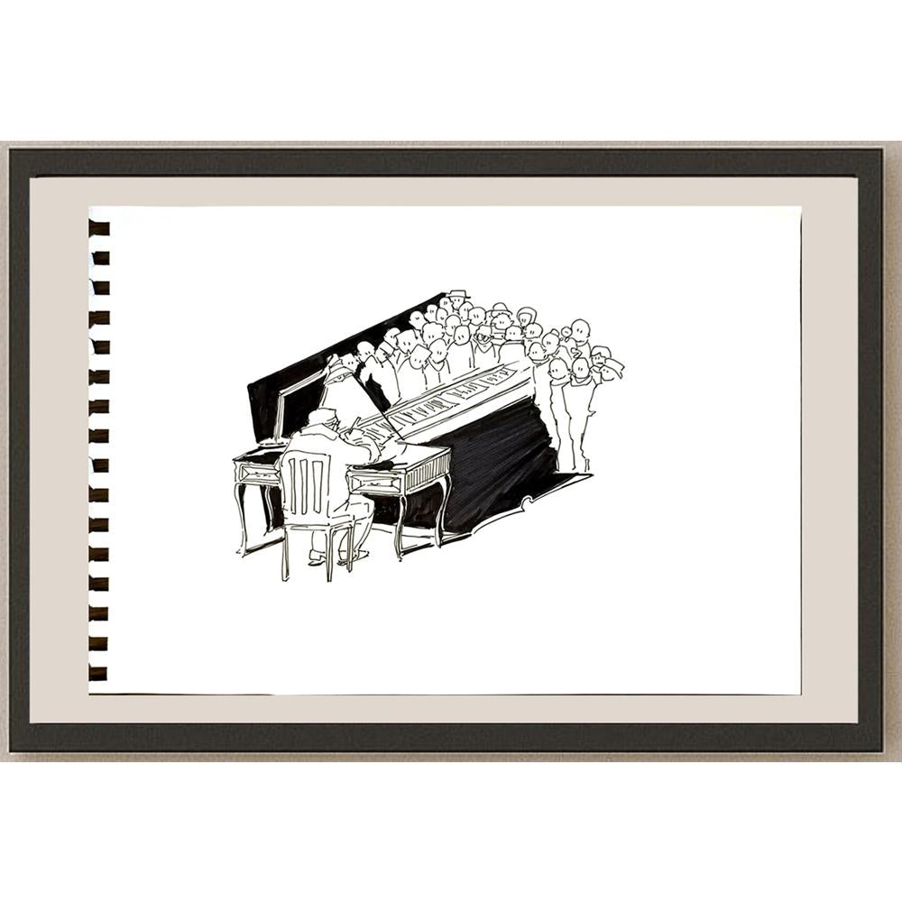 Derya Ülker 29x21cm Orijinal Karikatür BOD06668