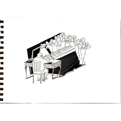 Derya Ülker 29x21cm Orijinal Karikatür BOD06668