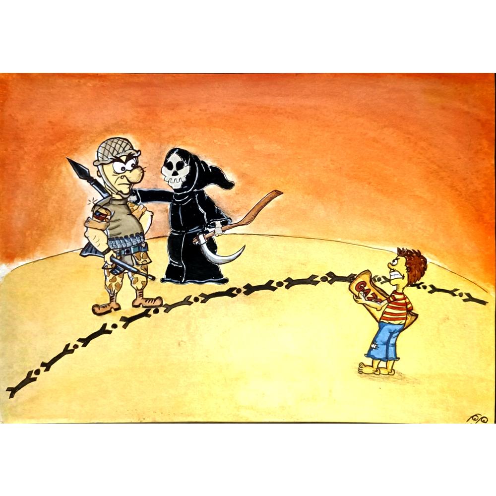 Maryam Rahimipoor 29x21cm Orijinal Karikatür BOD06671
