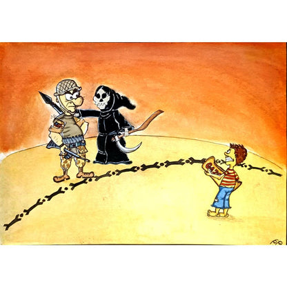 Maryam Rahimipoor 29x21cm Orijinal Karikatür BOD06671