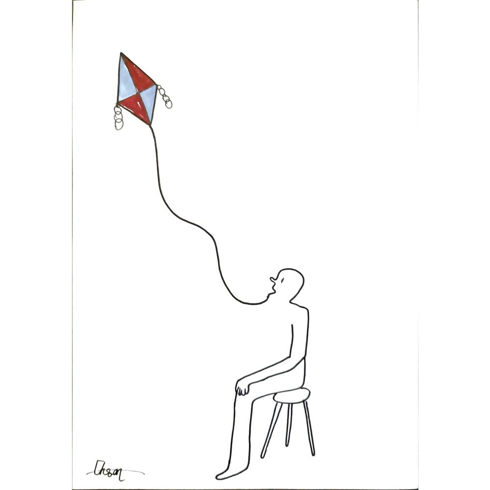 Ehsan Tahmasbi 29x21cm Orijinal Karikatür BOD06676