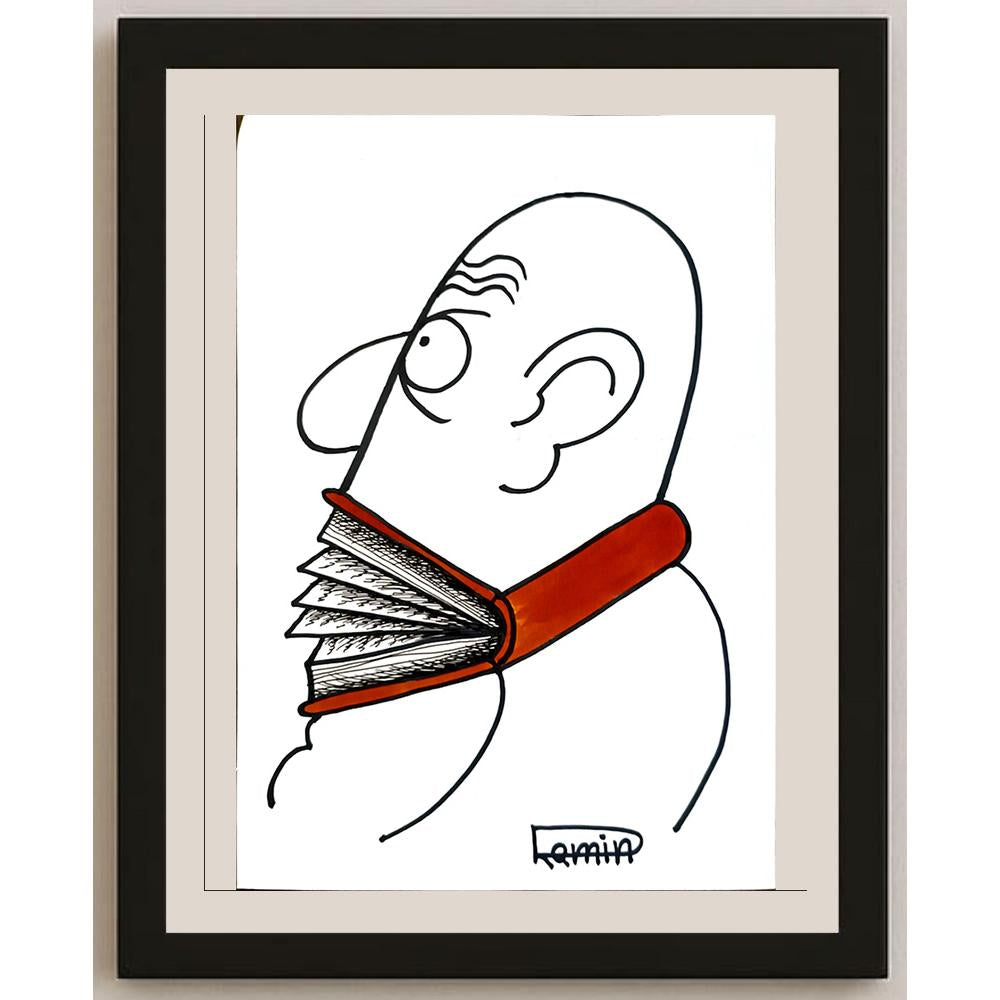 Ramin Rezaei 29x21cm Orijinal Karikatür BOD06681