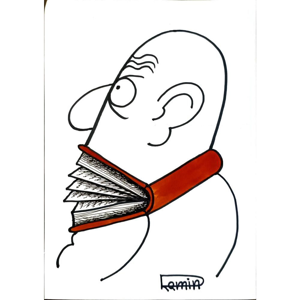 Ramin Rezaei 29x21cm Orijinal Karikatür BOD06681