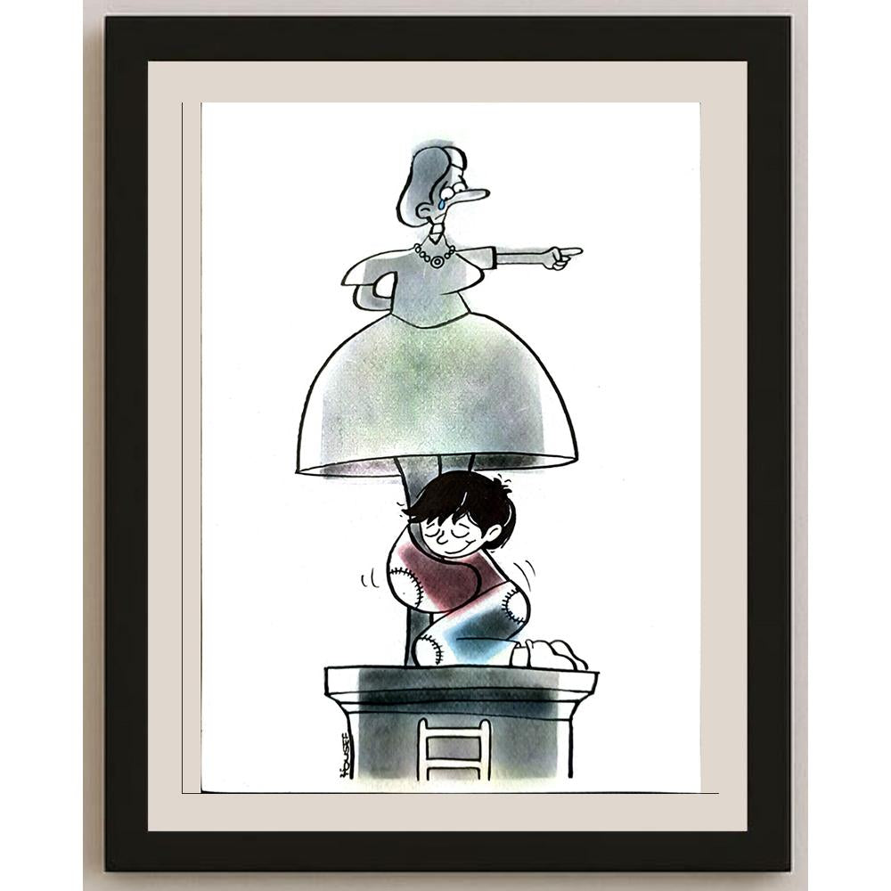 Seyed Yousef Rahimi 29x21cm Orijinal Karikatür BOD06685