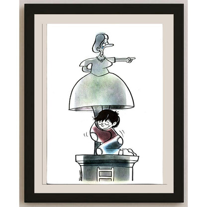 Seyed Yousef Rahimi 29x21cm Orijinal Karikatür BOD06685