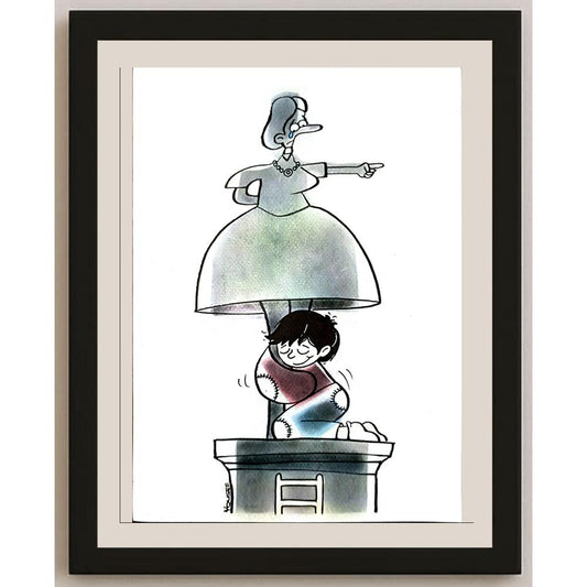 Seyed Yousef Rahimi 29x21cm Orijinal Karikatür BOD06685