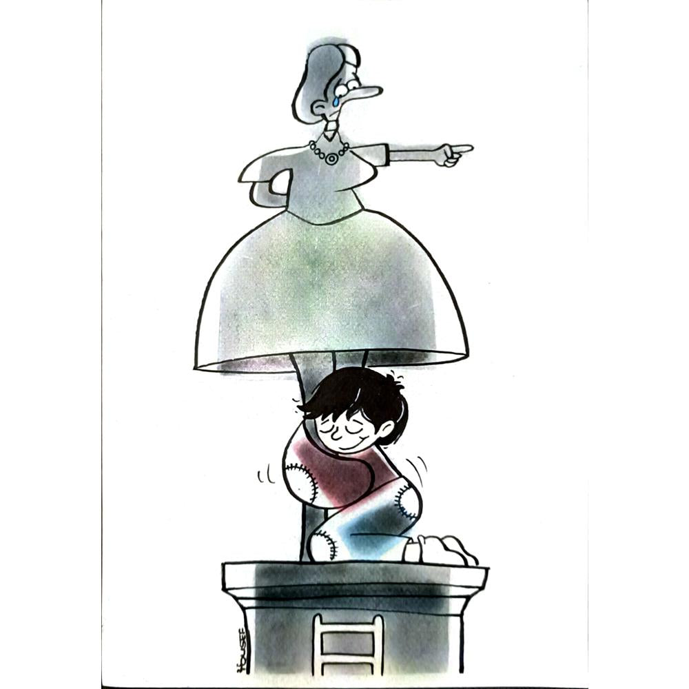 Seyed Yousef Rahimi 29x21cm Orijinal Karikatür BOD06685