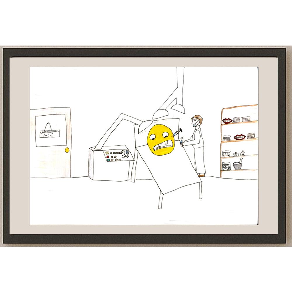 Mia Ugrenovic 29x21cm Orijinal Karikatür BOD06694