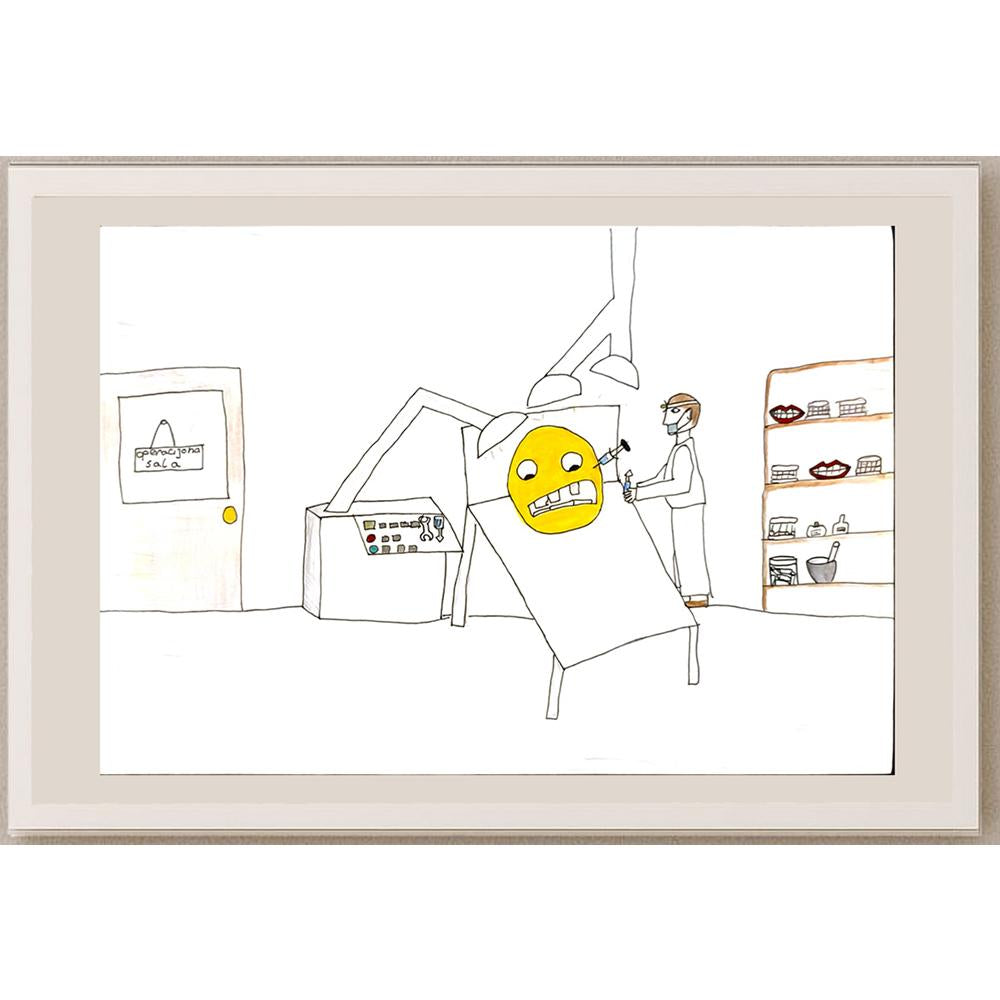Mia Ugrenovic 29x21cm Orijinal Karikatür BOD06694