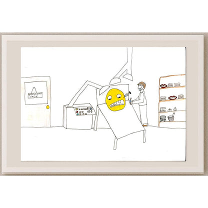 Mia Ugrenovic 29x21cm Orijinal Karikatür BOD06694