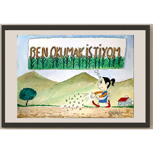 Coşkun Göle 29x21cm Orijinal Karikatür BOD06703