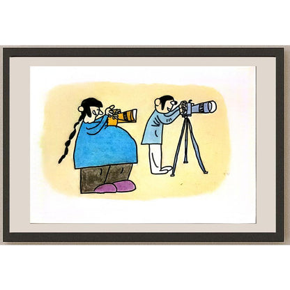 Geng Zhao Lian 29x21cm Orijinal Karikatür BOD06709