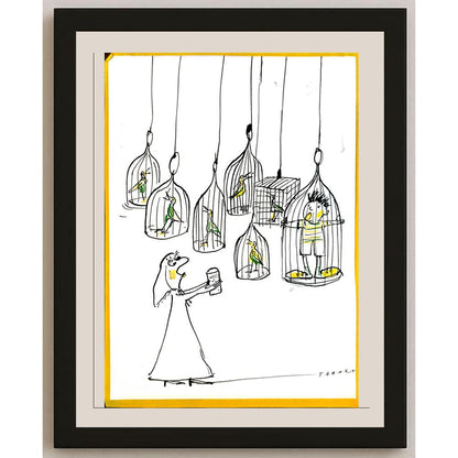 Malgorzata Tabaka 29x21cm Orijinal Karikatür BOD06714