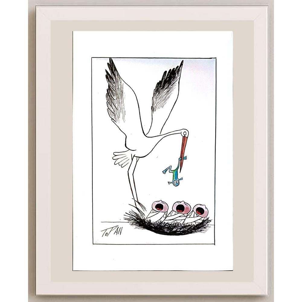 Cristian Topan 29x21cm Orijinal Karikatür BOD06719