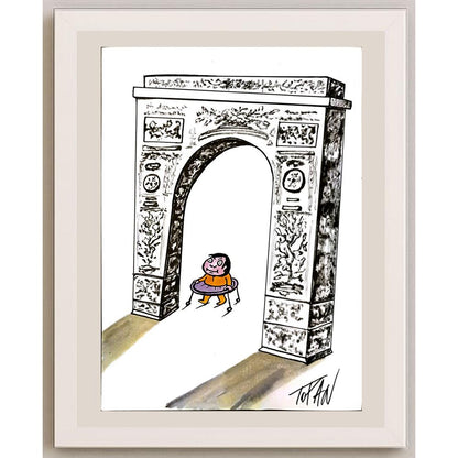 Cristian Topan 29x21cm Orijinal Karikatür BOD06720