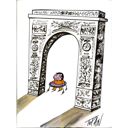 Cristian Topan 29x21cm Orijinal Karikatür BOD06720