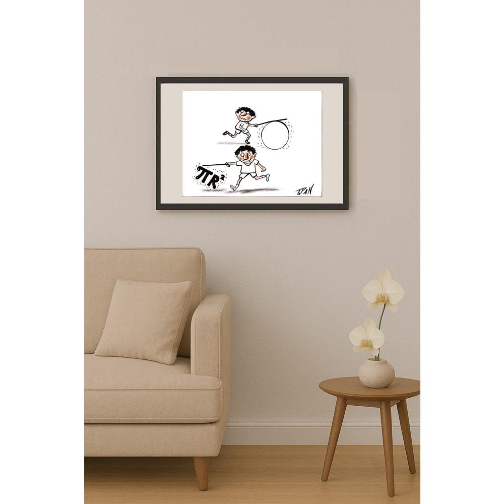 Cristian Topan 29x21cm Orijinal Karikatür BOD06721