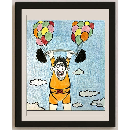 Zafer Dilekçi 25x21cm Orijinal Karikatür BOD06722