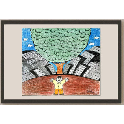 Zafer Dilekçi 25x21cm Orijinal Karikatür BOD06723