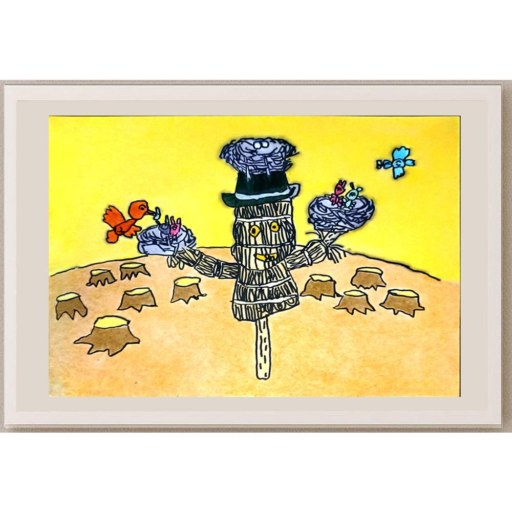 Yang Kexin 29x21cm Orijinal Karikatür BOD06731