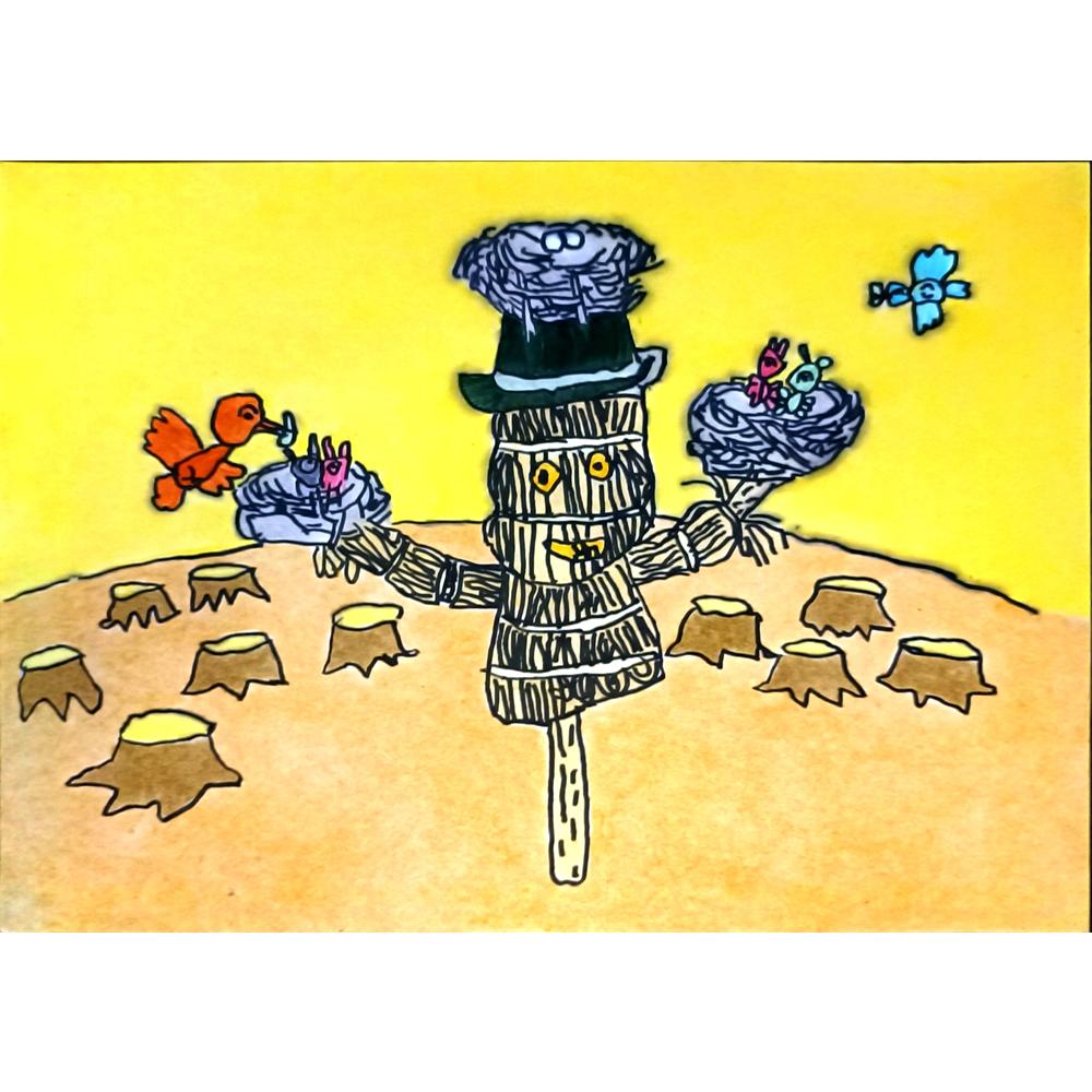 Yang Kexin 29x21cm Orijinal Karikatür BOD06731