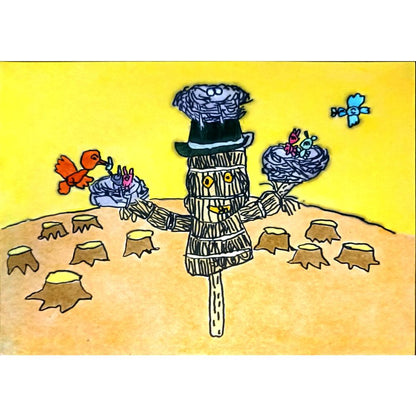 Yang Kexin 29x21cm Orijinal Karikatür BOD06731
