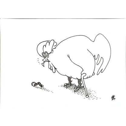 Ba Bilig 29x21cm Orijinal Karikatür BOD06735