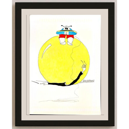 Hamed Molei Mehr 29x21cm Orijinal Karikatür BOD06738