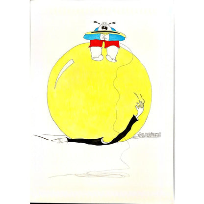 Hamed Molei Mehr 29x21cm Orijinal Karikatür BOD06738