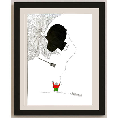 Hamed Molei Mehr 29x21cm Orijinal Karikatür BOD06740
