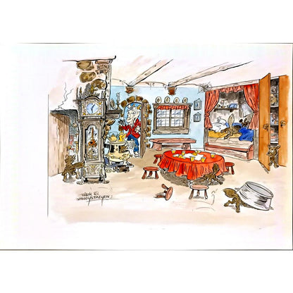 Mathias Herbert Vanoystayen 29x21cm Orijinal Karikatür BOD06741