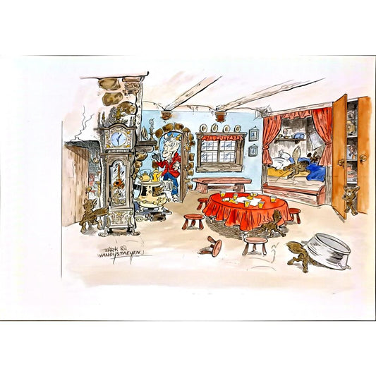 Mathias Herbert Vanoystayen 29x21cm Orijinal Karikatür BOD06741