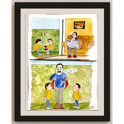 Alan Wright 29x21cm Orijinal Karikatür BOD06744
