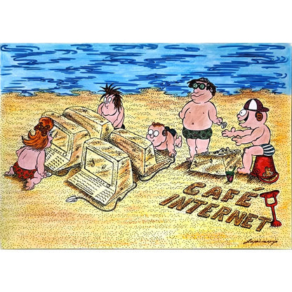 Marian Lupu 29x21cm Orijinal Karikatür BOD06748