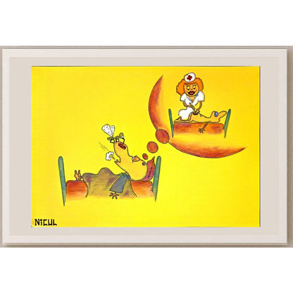 Lupu Nicolae 29x21cm Orijinal Karikatür BOD06749