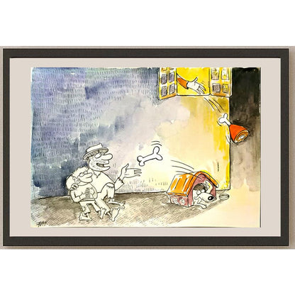 Mohsen Zarifian 29x21cm Orijinal Karikatür BOD06757