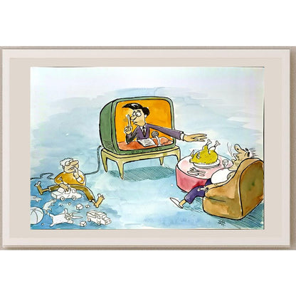Mohsen Zarifian 29x21cm Orijinal Karikatür BOD06758