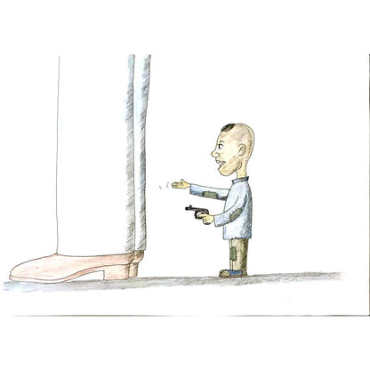 Jia Rui Jun 29x21cm Orijinal Karikatür BOD06764