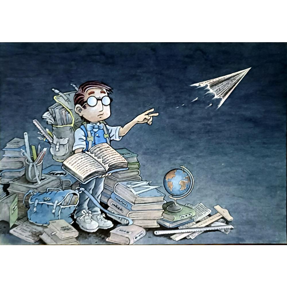 Benjasit Tumying 29x21cm Orijinal Karikatür BOD06766