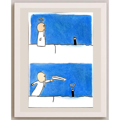 Jiahao Liu 29x21cm Orijinal Karikatür BOD06773