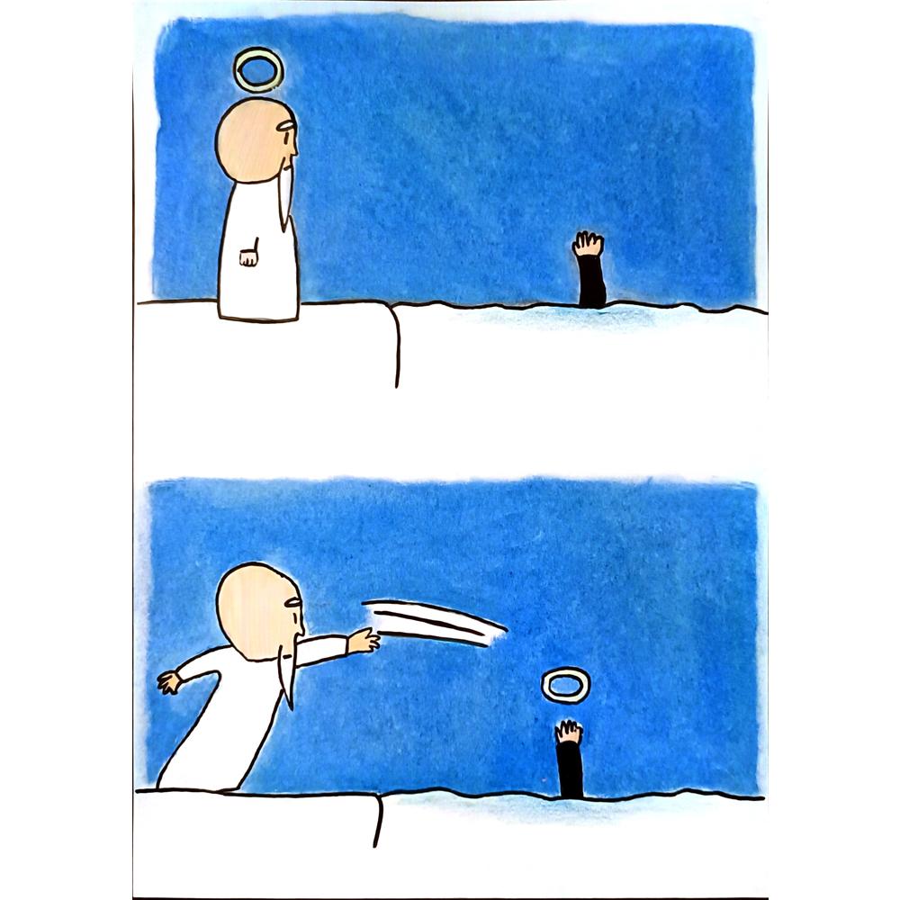 Jiahao Liu 29x21cm Orijinal Karikatür BOD06773