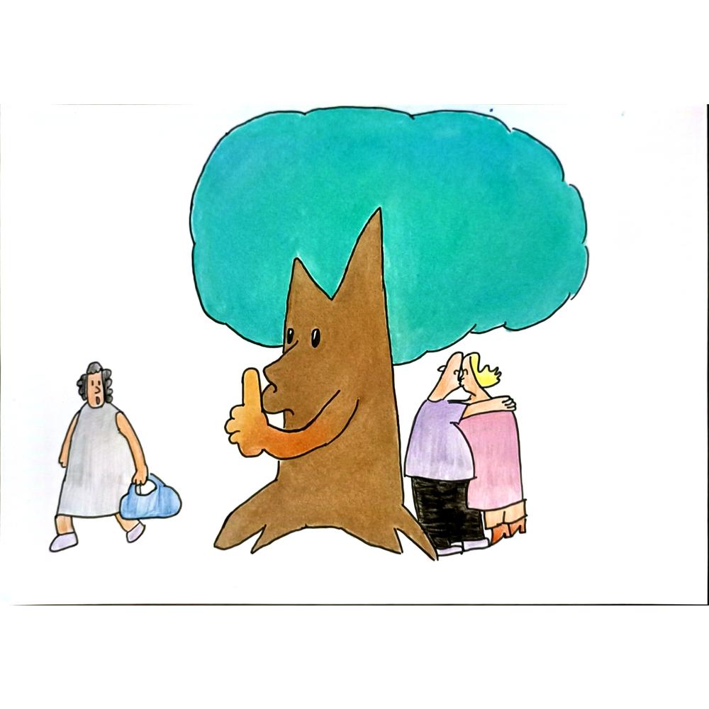 Hao Kai 29x21cm Orijinal Karikatür BOD06776